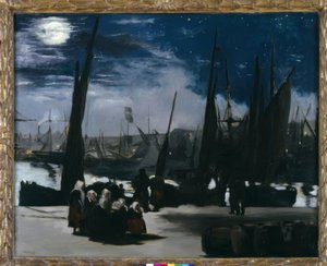 Światło księżyca nad portem Boulogne autorstwa Édouard Manet