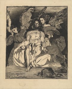 Martwy Chrystus z aniołami Chrystus aux anges, 18661867. autorstwa Édouard Manet