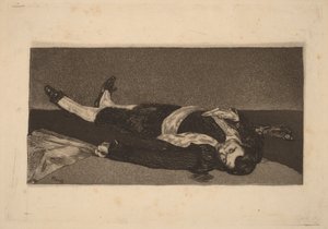 Martwy torero autorstwa Édouard Manet