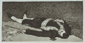 Martwy Toreador, 1867-68. autorstwa Édouard Manet