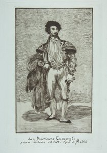 Don Mariano Camprubi Le Baïlarin, 1862-63. autorstwa Édouard Manet