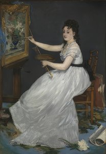 Eva Gonzalès. 1870 autorstwa Édouard Manet