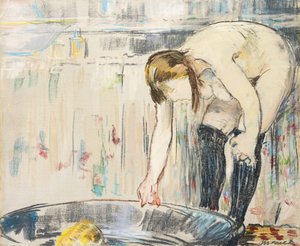 kobieta w wannie autorstwa Édouard Manet