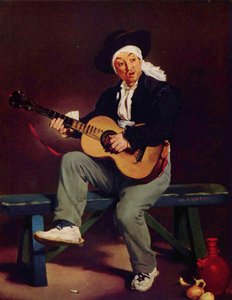 Francuski: Le Chanteur espagnol Hiszpański piosenkarz autorstwa Édouard Manet