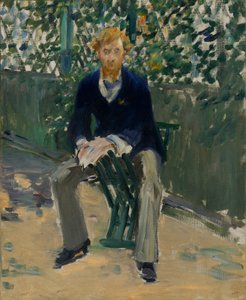 George Moore w ogrodzie artysty autorstwa Édouard Manet