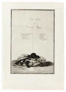 Kapelusz i gitara, Frontispiece do edycji czternastu akwafort autorstwa Édouard Manet