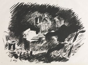 Ilustracja do Kruka Edgara Allana Poe autorstwa Édouard Manet