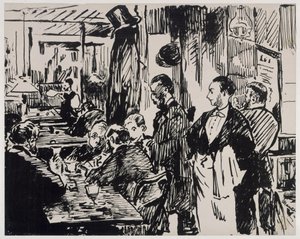 W kawiarni – Au Café (wersja pierwsza) autorstwa Édouard Manet