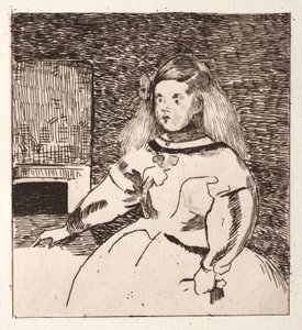 Infantka Margarita, według Velázqueza autorstwa Édouard Manet
