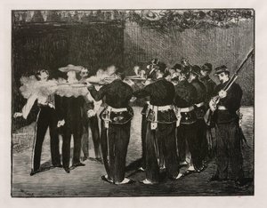 Egzekucja Maksymiliana autorstwa Édouard Manet