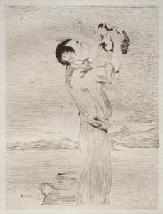 Pijący wodę. autorstwa Édouard Manet