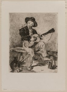 Guitarrero, 1861. autorstwa Édouard Manet