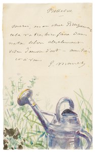 List do Félixa Bracquemonda, październik 1880 r. autorstwa Édouard Manet