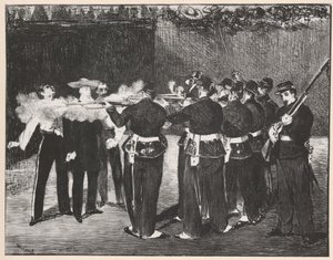 Egzekucja Maksymiliana autorstwa Édouard Manet
