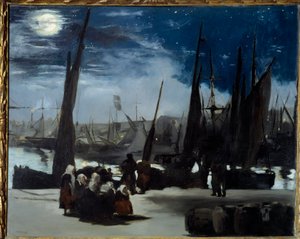 Światło księżyca w porcie Boulogne Obraz Edouarda Maneta (1832-1883) 1869 Nd. 0,82x1,01 m Paryż, musee d