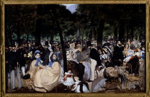 Muzyka w ogrodach Tuileries autorstwa Édouard Manet