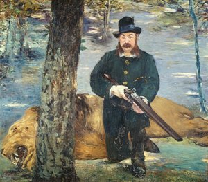 Pertuiset, Łowca Lwów, 1881 autorstwa Édouard Manet