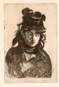 Portret Berthe Morisot autorstwa Édouard Manet