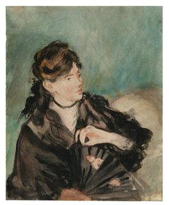Portret Berthe Morisot z wachlarzem autorstwa Édouard Manet