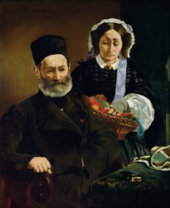 Portret Monsieur i Madame Auguste Manet autorstwa Édouard Manet