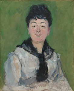 Portret kobiety z czarnym fichu autorstwa Édouard Manet