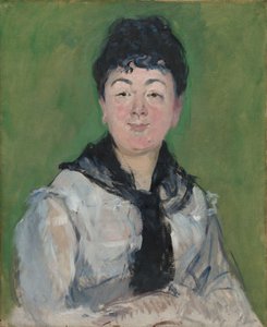 Portret kobiety z czarnym fichu, ok. 1878 (olej na płótnie) autorstwa Édouard Manet