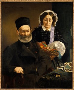 Portrety Monsieur i Madame Auguste Manet, rodziców artysty Obraz Edouarda Maneta (1832-1883) 1860 nd. 1,1x0,9 m Paryż, musee d