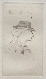 Portret profilowy Charlesa Baudelairea autorstwa Édouard Manet