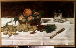 Martwa natura, owoce na stole Obraz Edouarda Maneta (1832-1883) 1864 Ndz. 0,45x0,73 m Paryż, muzeum d