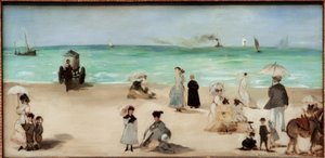 Na plaży Boulognesur-Mer autorstwa Édouard Manet