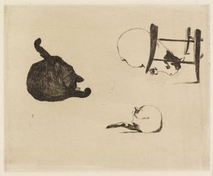 Koty, 1869 autorstwa Édouard Manet
