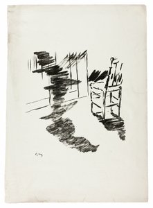 Krzesło („Ten cień, który leży unoszący się na podłodze...”), z filmu Kruk (Le Corbeau) autorstwa Édouard Manet
