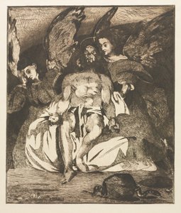 Martwy Chrystus z aniołami autorstwa Édouard Manet