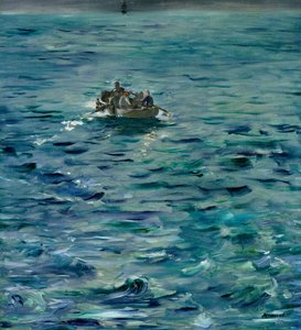 Ucieczka Henri de Rochefort (1831-1915) 20 marca 1874, 1880-81 autorstwa Édouard Manet