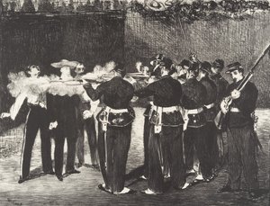 Egzekucja cesarza Maksymiliana Egzekucja Maksymiliana 1868 r. autorstwa Édouard Manet