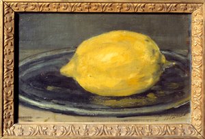 Obraz cytrynowy Edouarda Maneta (1832-1883). 1880. Niedz. 0,14x0,22m Paryż. Musee d