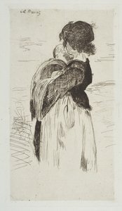 Mała dziewczynka, 1861-62. autorstwa Édouard Manet