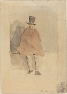 Mężczyzna w wysokim kapeluszu, 18581859. autorstwa Édouard Manet