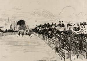 Wyścigi autorstwa Édouard Manet