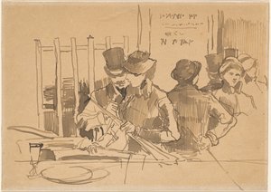 Restauracja Kolejowa, ok. godz. 1879. autorstwa Édouard Manet
