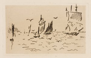 Morze, płyta 7 z Le Fleuve autorstwa Édouard Manet