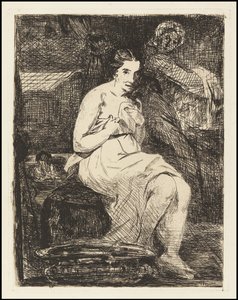 Toaleta, 1862 autorstwa Édouard Manet