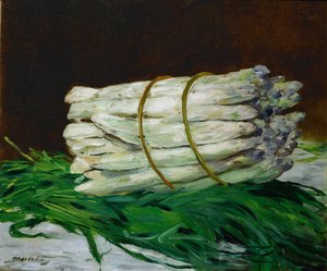 Pęczek szparagów (olej na płótnie) autorstwa Edouard Manet