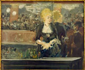 Studia do baru w Folies-Bergère autorstwa Édouard Manet
