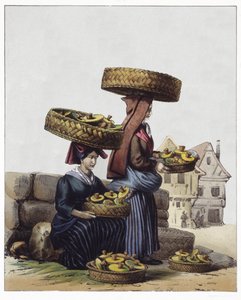 Sprzedawcy grzybów autorstwa Edouard Pingret