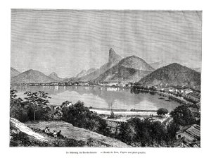 Przedmieście Rio de Janeiro, Brazylia, XIX wiek autorstwa Edouard Riou
