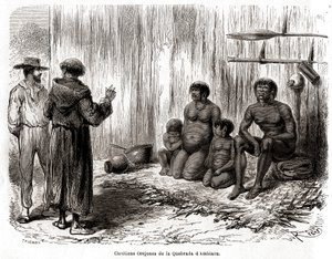 Chrześcijańska ewangelizacja rodziny Indian Yahuas Orejones w Peru autorstwa Edouard Riou