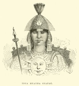 Inków Huayna Capac autorstwa Edouard Riou