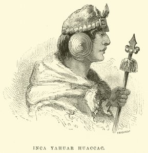 Inków Yahuar Huaccac autorstwa Edouard Riou
