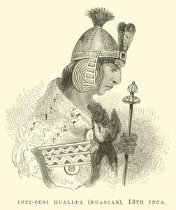 Inti-Cusi Huallpa (Huascar), 13. miejsce Inków autorstwa Edouard Riou